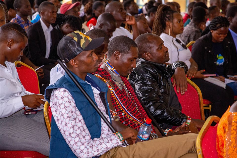 Delegates gathering at the inaugural YDF 2024 in Kakamega